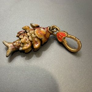 JAY STRONGWATER KOI FISH CHARM